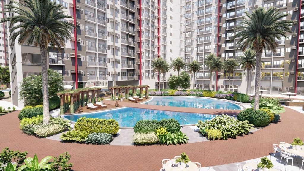 Modern Pool Amenities at Bloom Residences - SMDC Condo in Parañaque